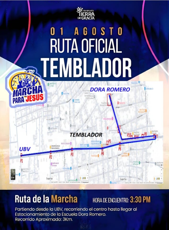 Mapa de referencia - RUTA OFICIAL TEMBLADOR