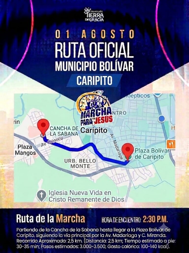 Mapa de referencia - RUTA OFICIAL CARIPITO